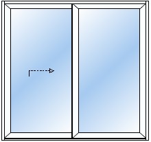 Aluminium schuifpui | 2 delig